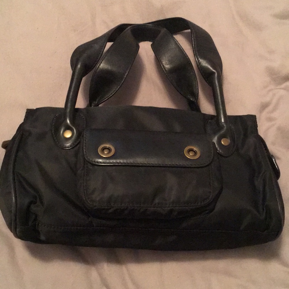 Moschino Black top handle handbag vintage